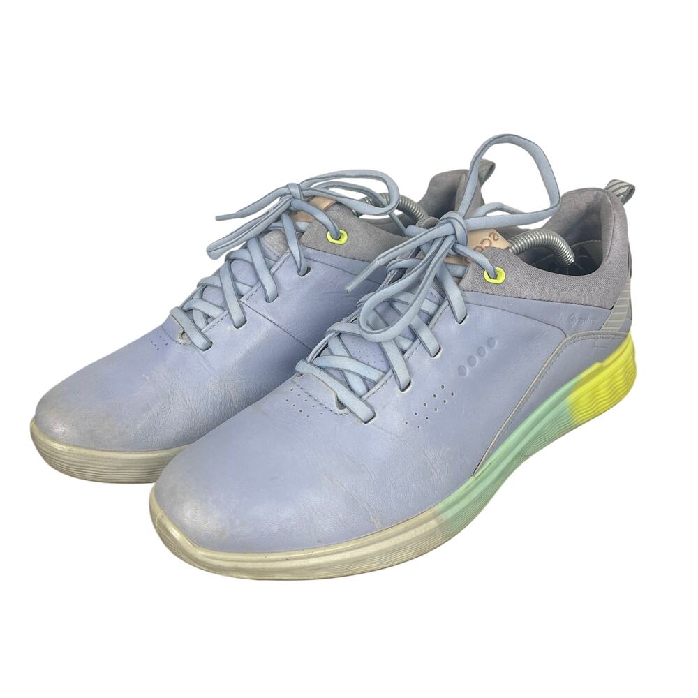 ECCO Womens 8.5 Preppy Athleisure Outdoors Leather S-Three GORE-TEX Golf Shoe